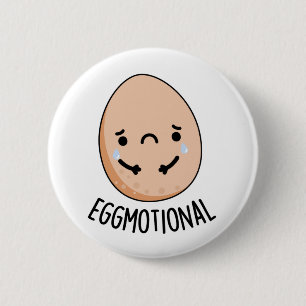 Badge Rond 5 Cm Amusant émotionnel jeu d'oeufs