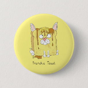 Badge Rond 5 Cm Amusant Français Bulldog Frenchie Chien mignon Enf