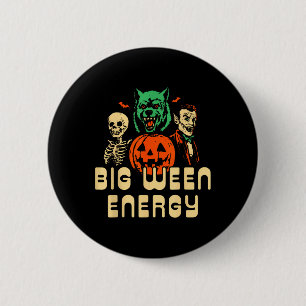 Badge Rond 5 Cm Amusant Halloween Big Ween Energy Uni