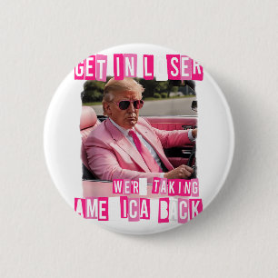 Badge Rond 5 Cm Amusant Perdre Nous Reprenons L'Amérique