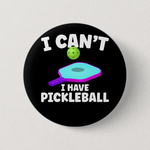 Badge Rond 5 Cm Amusant Pickleball entraînement Plaisanterie Pickl