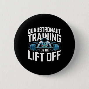 Badge Rond 5 Cm Amusant Poids Bodybuilding Gymnase Fitness Astro