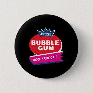 Badge Rond 5 Cm Amusant rose bulle gomme Halloween Costume