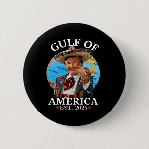 Badge Rond 5 Cm Amusant Trump Chemise Golfe Des Etats-Unis Est 202