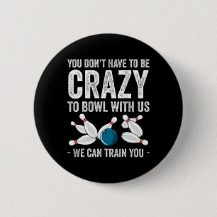 Badge Rond 5 Cm Amusante Conception De Bowling Pour Hommes Femmes 