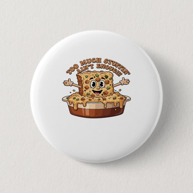 Badge Rond 5 Cm Amusante surcharge de farce Thanksgiving Classique (Devant)