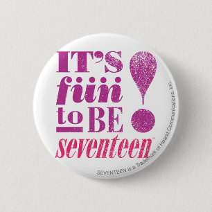 Badge Rond 5 Cm Amusement 2 B 17-Purple