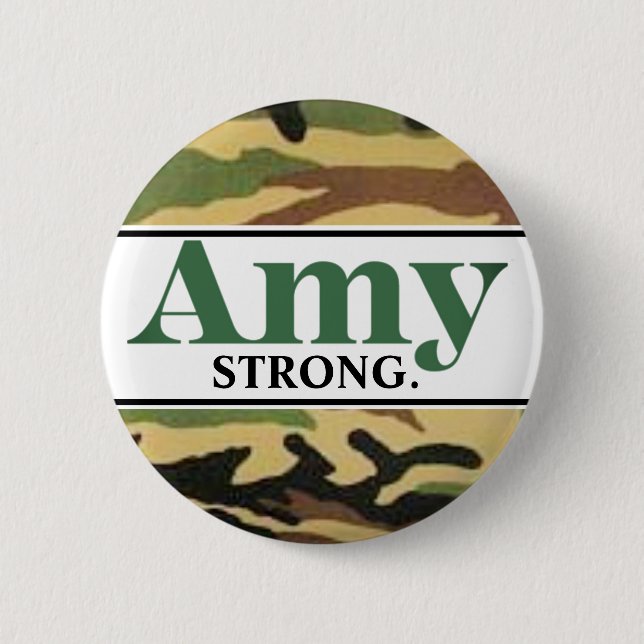 Badge Rond 5 Cm Amy Strong. (Devant)