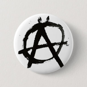 Badge Rond 5 Cm Anarchie Rulez