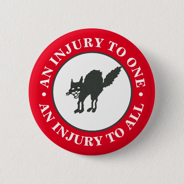 Badge Rond 5 Cm Anarcho-syndicalisme (Devant)