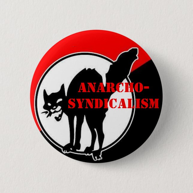 Badge Rond 5 Cm anarcho-syndicalisme (Devant)