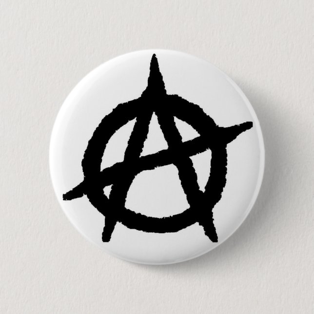 Badge Rond 5 Cm Anarchy (Devant)