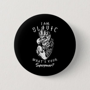 Badge Rond 5 Cm Ancestralité Koshchei l'Immortel Paganisme Ukraine