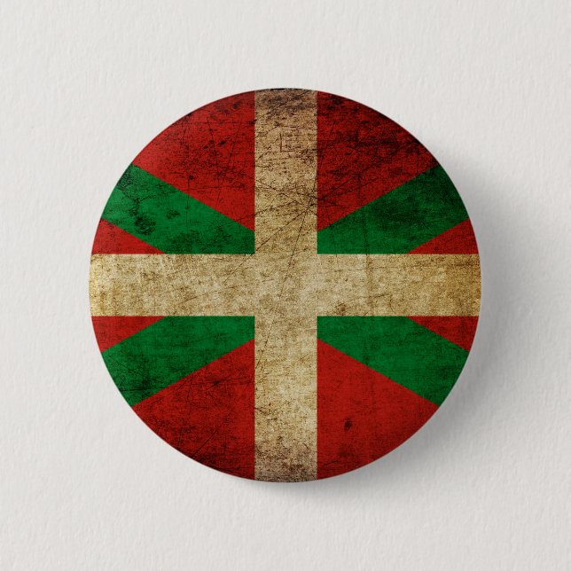Badge Rond 5 Cm Ancienne Ikurriña (Devant)