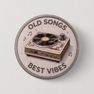 Badge Rond 5 Cm Anciennes Chansons