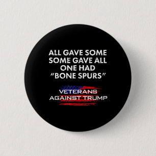 Badge Rond 5 Cm Anciens Combattants Anti-Trump Bone Dodger Spurs P