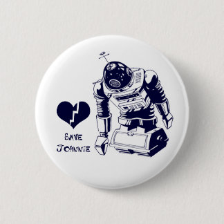 Badge Rond 5 Cm Androïde de Heartbroke