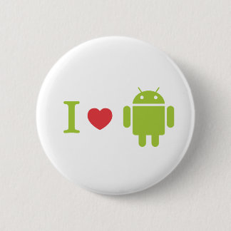 Badge Rond 5 Cm Androïde du coeur I