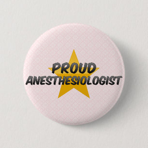 Badge Rond 5 Cm Anesthésiste fier