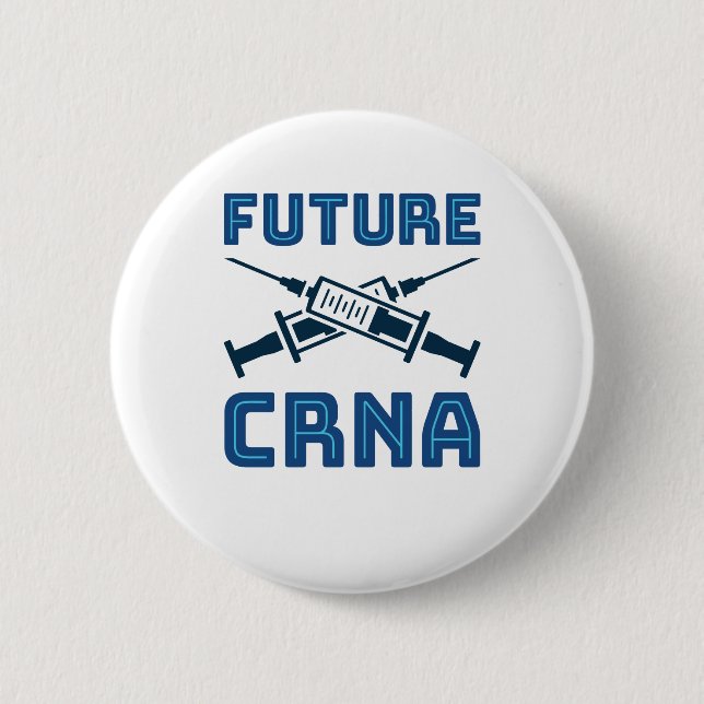 Badge Rond 5 Cm Anesthétiste du CRNA (Devant)