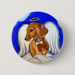 Badge Rond 5 Cm " Ange de compagnie en épingles d'art pour précieu