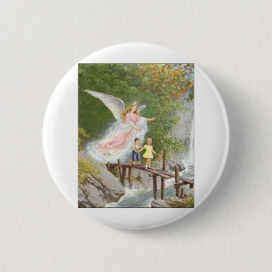Badge Rond 5 Cm Ange de Dieu mon gardien cher !