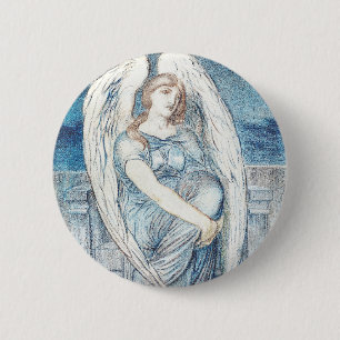 Badge Rond 5 Cm Ange gardien Dans la Bible hébraïque