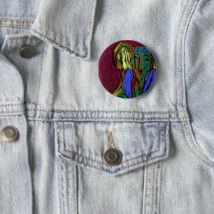 Badge Rond 5 Cm Angel de Gratitude