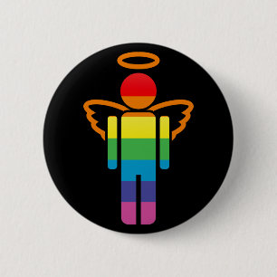 Badge Rond 5 Cm angélique.