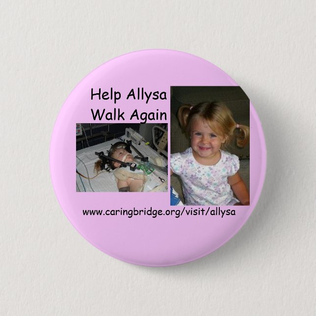 Badge Rond 5 Cm Anges pour Allysa (Devant)