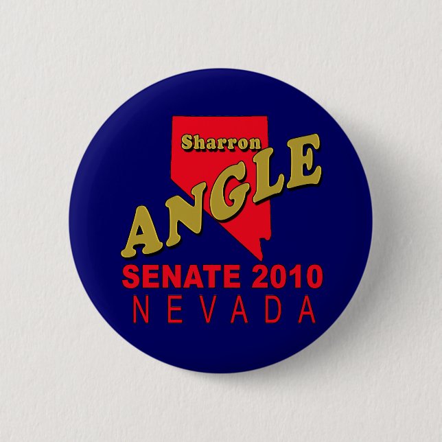 Badge Rond 5 Cm Angle de Sharron pour des T-shirts de sénat, (Devant)