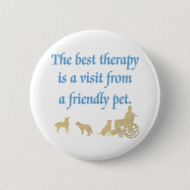 Badge Rond 5 Cm Animal familier amical (Devant)