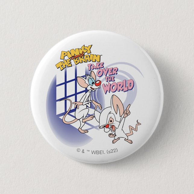 Badge Rond 5 Cm Animaniacs | Reprendre Le Monde Graphique (Devant)