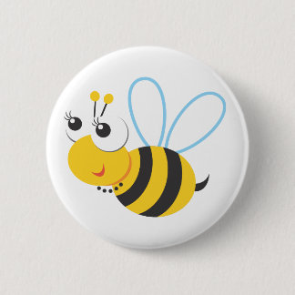Badge Rond 5 Cm Animaux - abeille