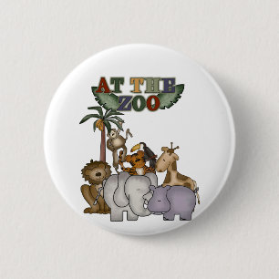 Badge Rond 5 Cm Animaux aux T-shirts et aux cadeaux de zoo