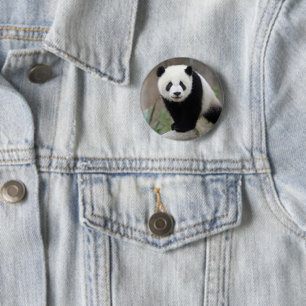 Badge Rond 5 Cm Animaux de bébés cutest   Baby Panda géant