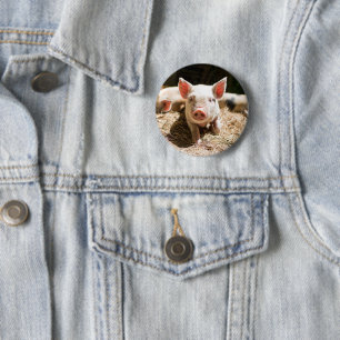 Badge Rond 5 Cm Animaux de bébés cutest Piglet bébé mignon