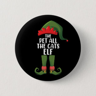 Badge Rond 5 Cm Animaux de compagnie Tous les chats Elf Correspond