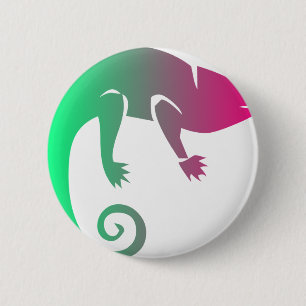 Badge Rond 5 Cm Animaux de forêt tropicale