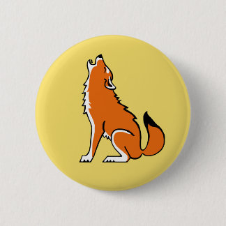 Badge Rond 5 Cm Animaux sauvages - OLF rouge- Nature- jaune