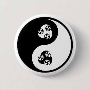 Badge Rond 5 Cm Anime de Yin Yang