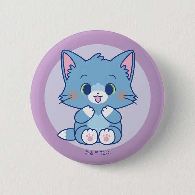 Badge Rond 5 Cm Anime Tom et Jerry - Tom (Devant)