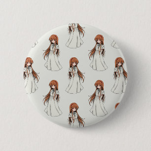 Badge Rond 5 Cm Anime Weeb Girl Manga Design Motif