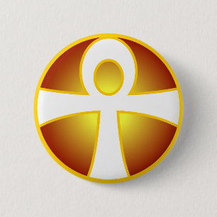 Badge Rond 5 Cm Ankh