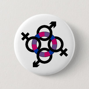 Badge Rond 5 Cm Anneau bisexuel