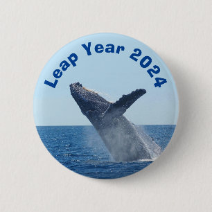 Badge Rond 5 Cm Année bissextile 2024
