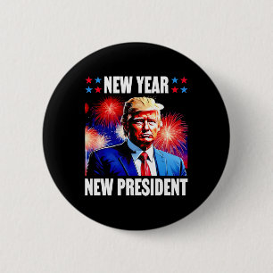 Badge Rond 5 Cm Année du nouveau président Trump 2024