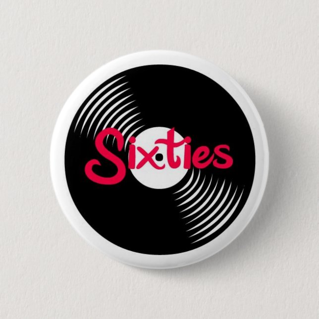 Badge Rond 5 Cm Années '60 LP (Devant)