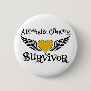 Badge Rond 5 Cm Annexe Cancer Survivant