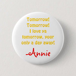 Badge Rond 5 Cm Annie demain